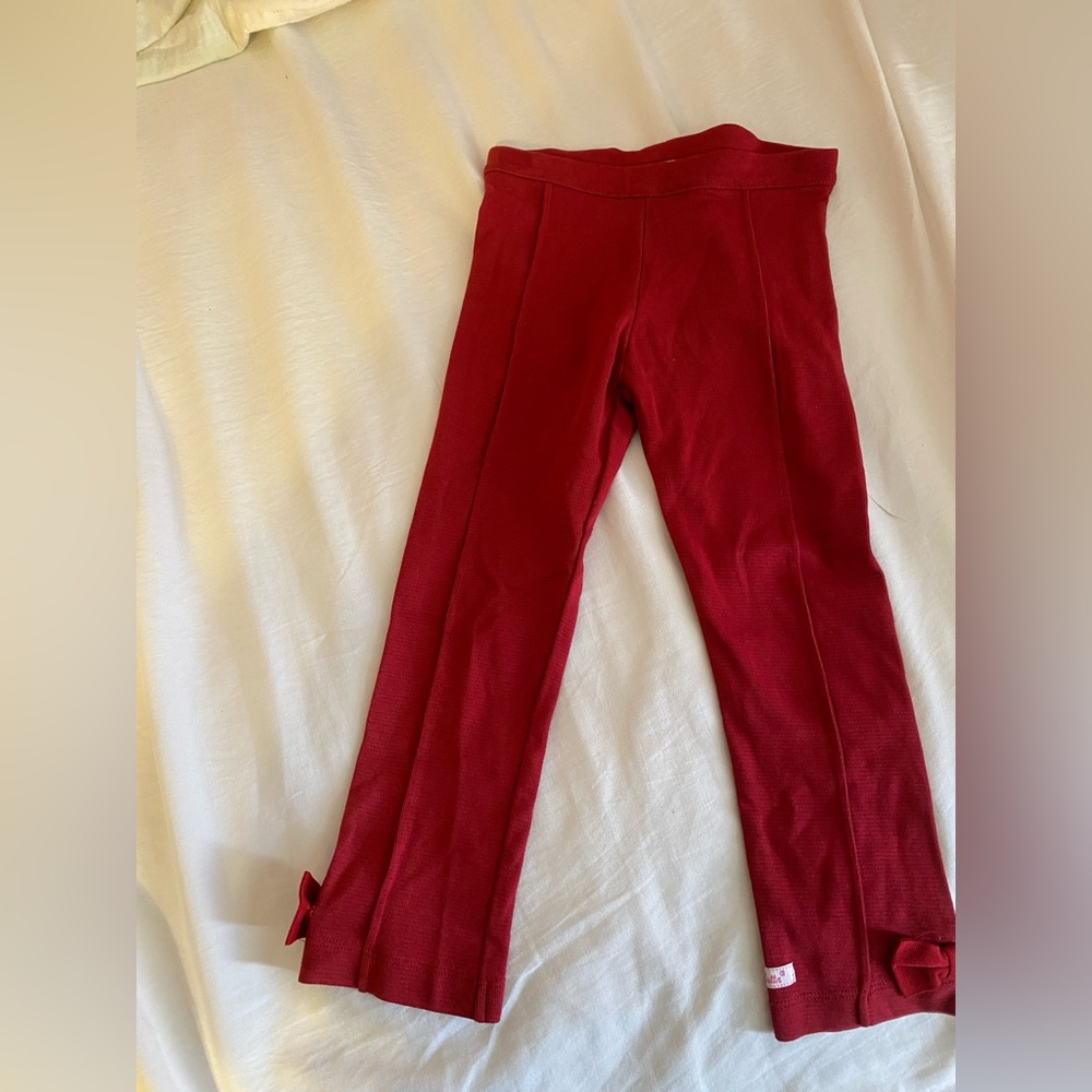 Ruffle Butts Red Leggings for Kids